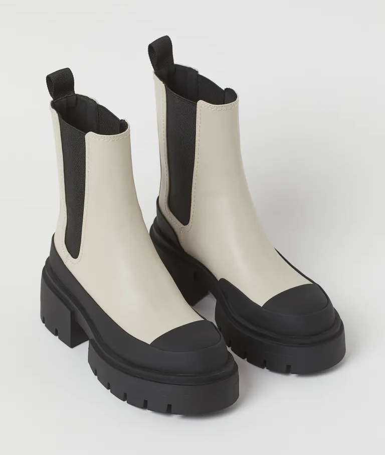 H&M - Chunky Chelsea Boots $79.99