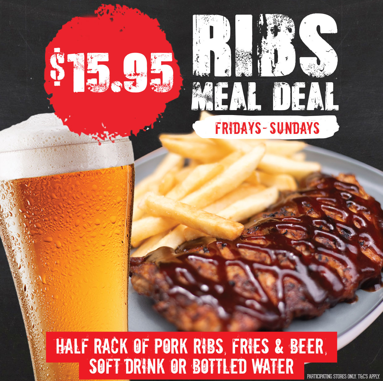 Smokin Burgers N Ribs Ribs Deal