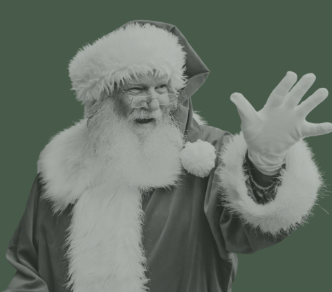 Santa waving
