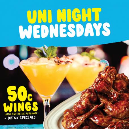 Burrito Bar Uni Night Wednesdays