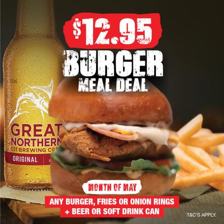 Burger Meal Deal at Smokin Burgers n' Ribs