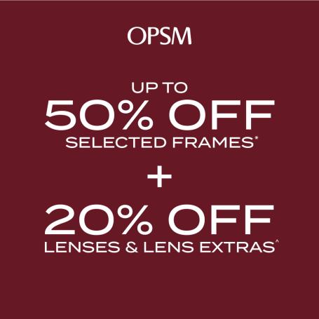 OPSM Mid Year Savings Tile