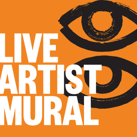 Live artist mural