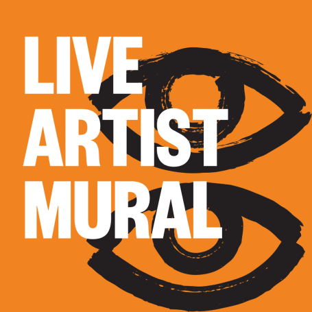 Live artist mural