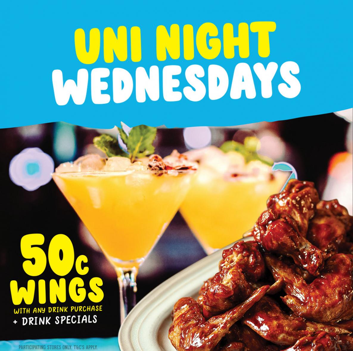 Burrito Bar Uni Night Wednesdays