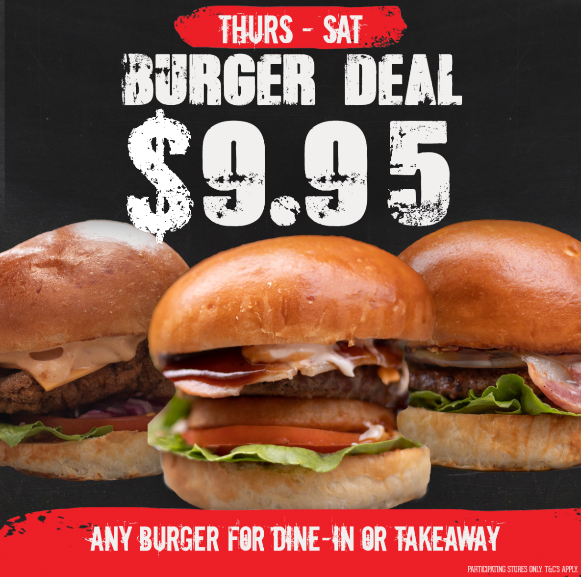 $9.95 burger
