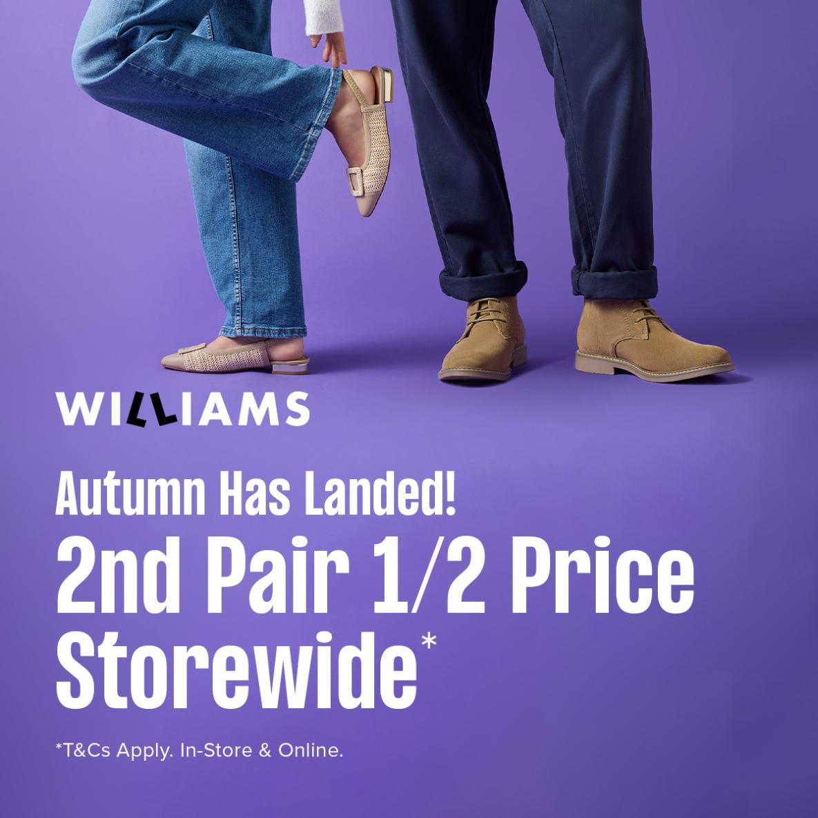 Williams shoes - 2nd pair 1.2 price storewide*