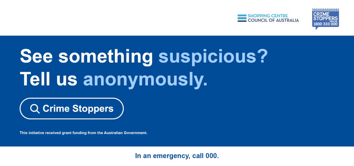 See something suspicious? Tell us anonymously.