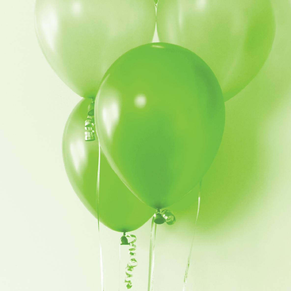 Green balloons