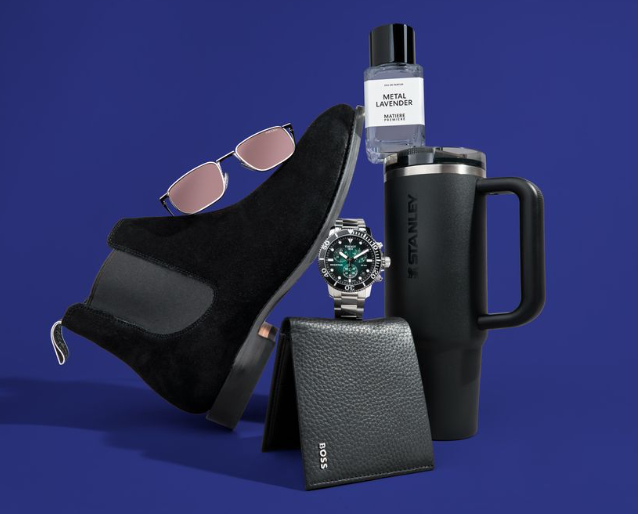 Shoes, Sunglasses, Watch, Wallet, Fragrance, Bottle