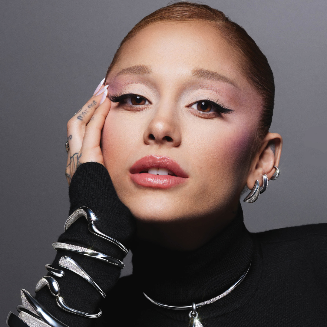 Ariana Grande wearing Swarovski Classica collection