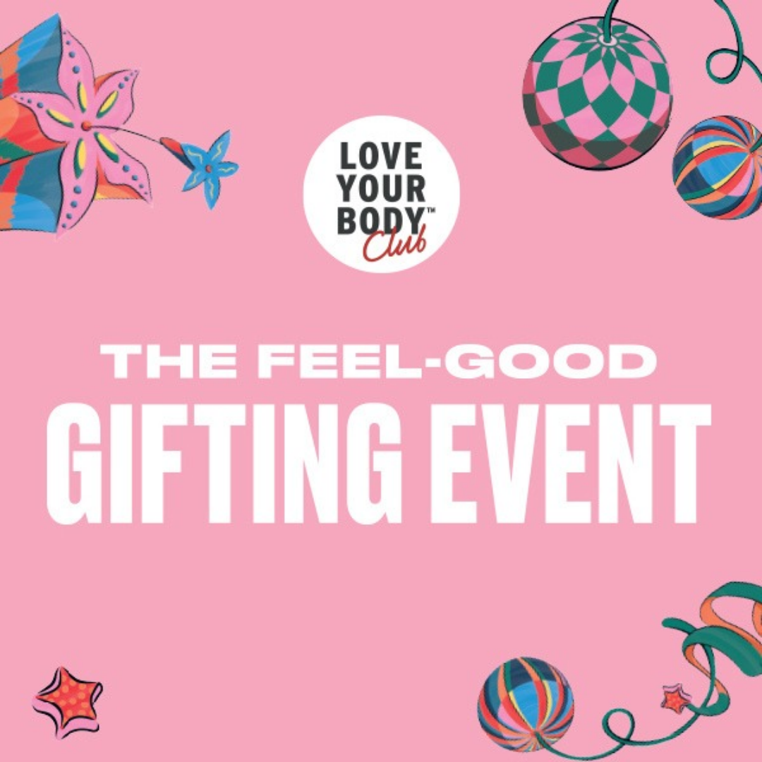 Baubles and stars. 'The Feel-good gifting event' text