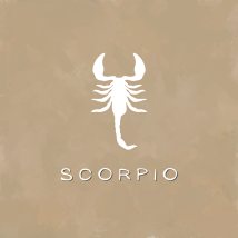 Scorpion icon. Text: Scorpio